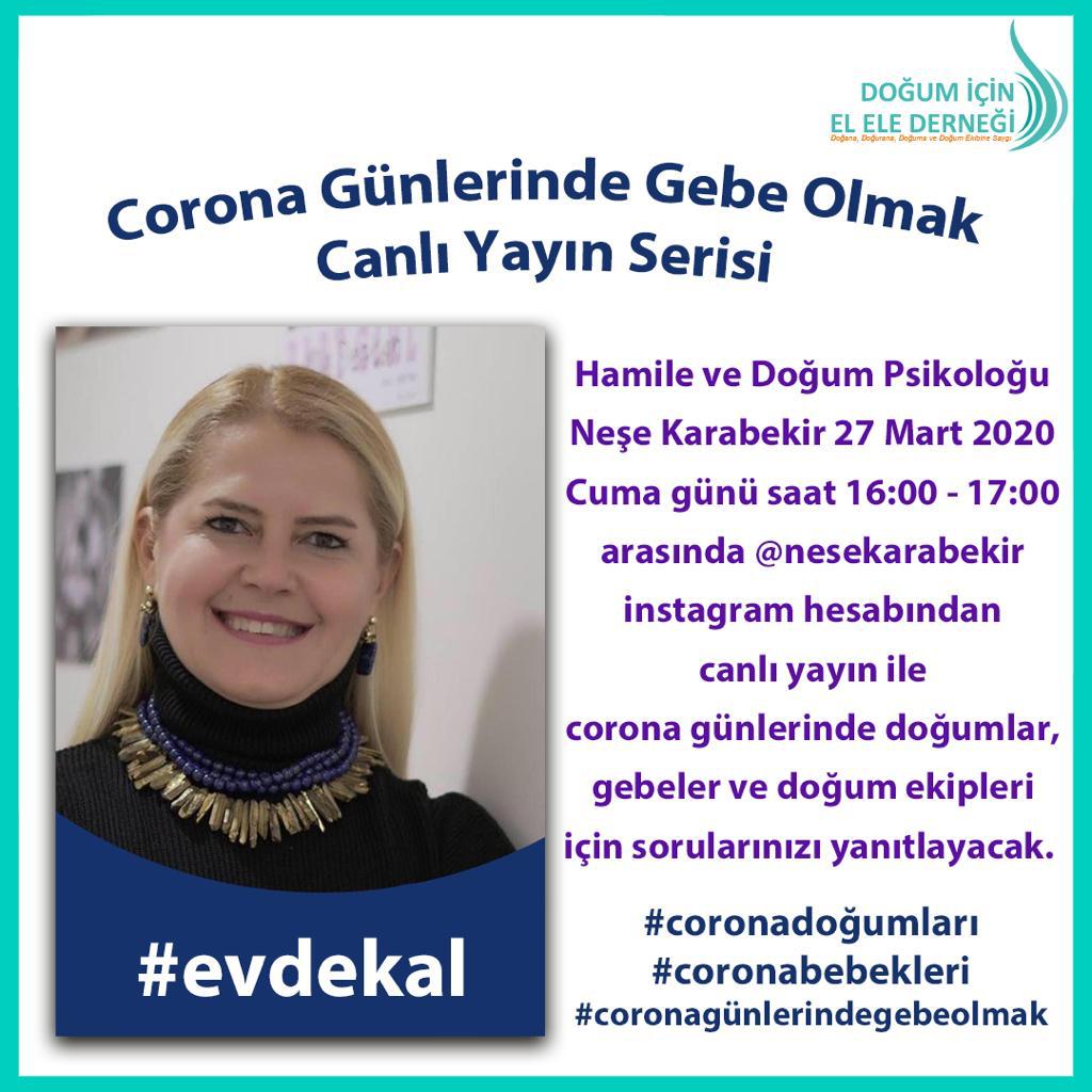 ''Corona Günlerinde Gebe Olmak'' Canlı Yayın Serisi