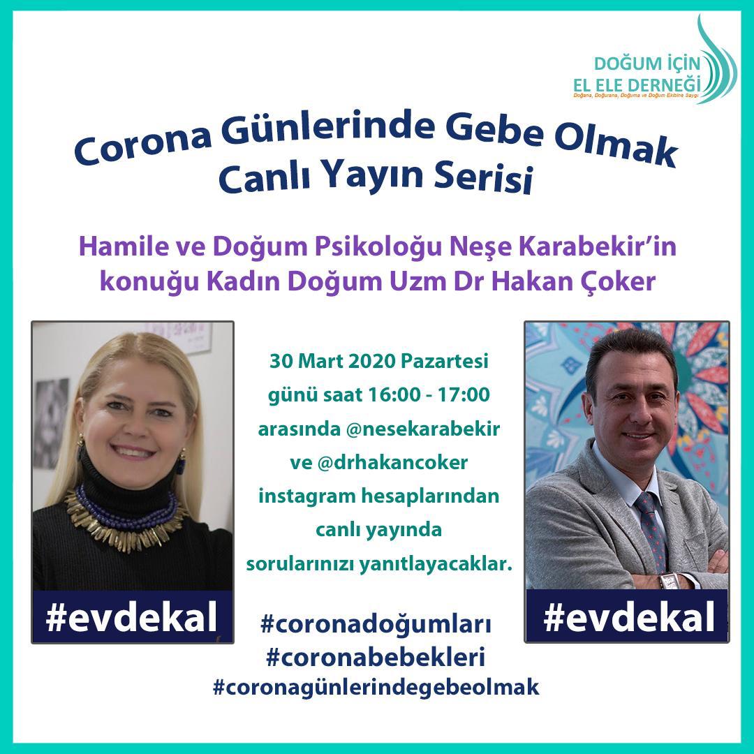 Hamile ve Doğum Psikoloğu Neşe Karabekir'in konuğu Kadın Doğum Uzmanı Dr. Hakan Çoker olacak.