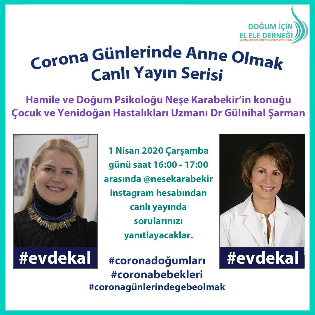 Hamile ve Doğum Psikoloğu Neşe Karabekir'in konuğu Çocuk ve Yenidoğan Hastalıkları Uzmanı Dr. Gülnihal Şarman olacak.